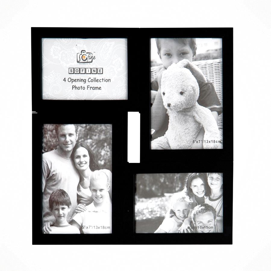 Dörtlü Siyah Fotoğraf Çerçevesi