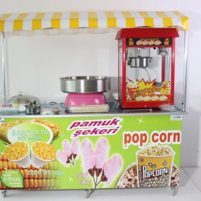 Pamuk Şeker Popcorn ve Bardakta Mısır