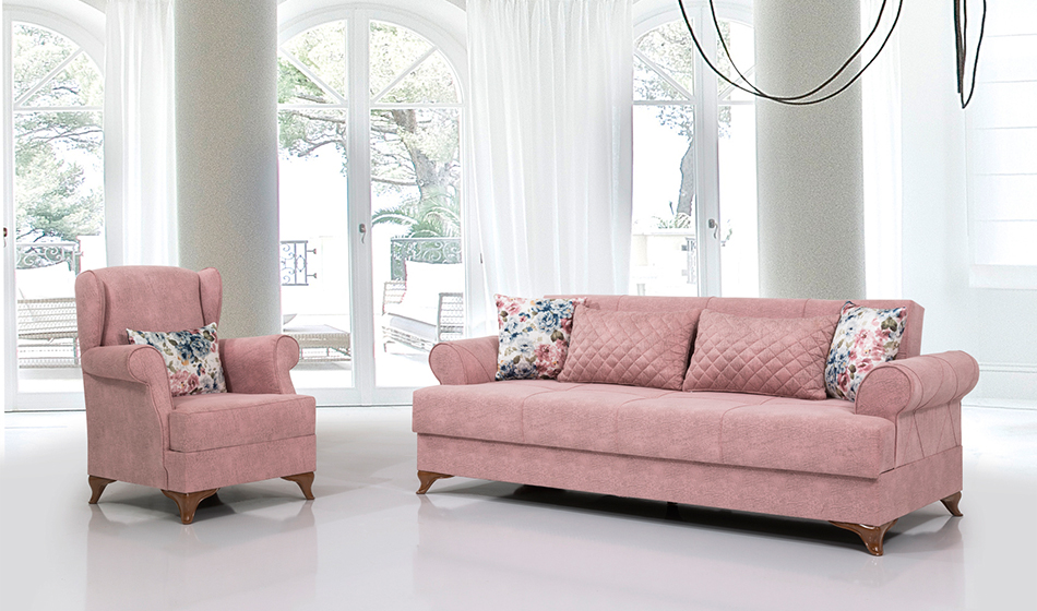 acelya pembe koltuk takimi 3 3 1