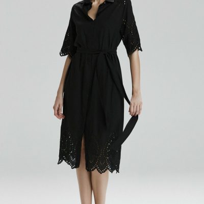 Belden Bağlamalı Elbise