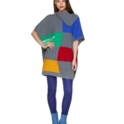 Logolu Boğazlı Panço