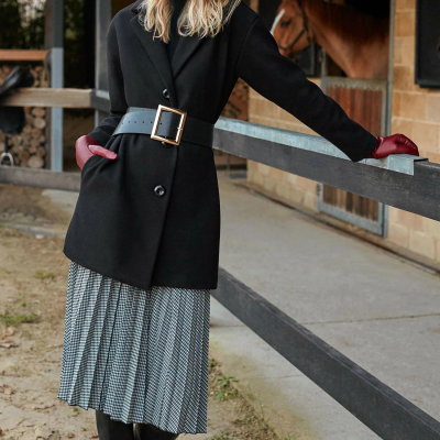 Düğme Detaylı Kaşe Kaban