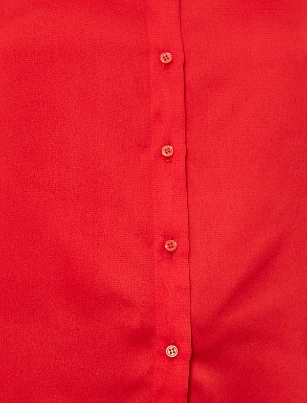 Klasik Yaka Gömlek - Kırmızı-