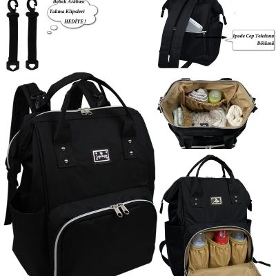 Stylo Star Anne Bebek Bakım Çantası Siyah