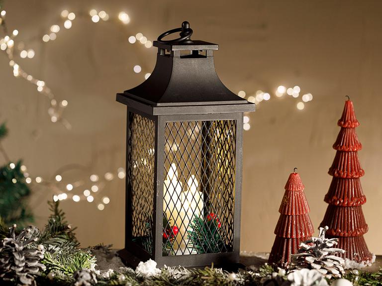 Bright Florals Plastik-Metal Ledli Fener 1