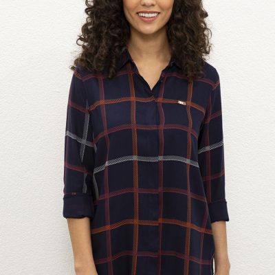 Lacivert Uzun Kol Gömlek