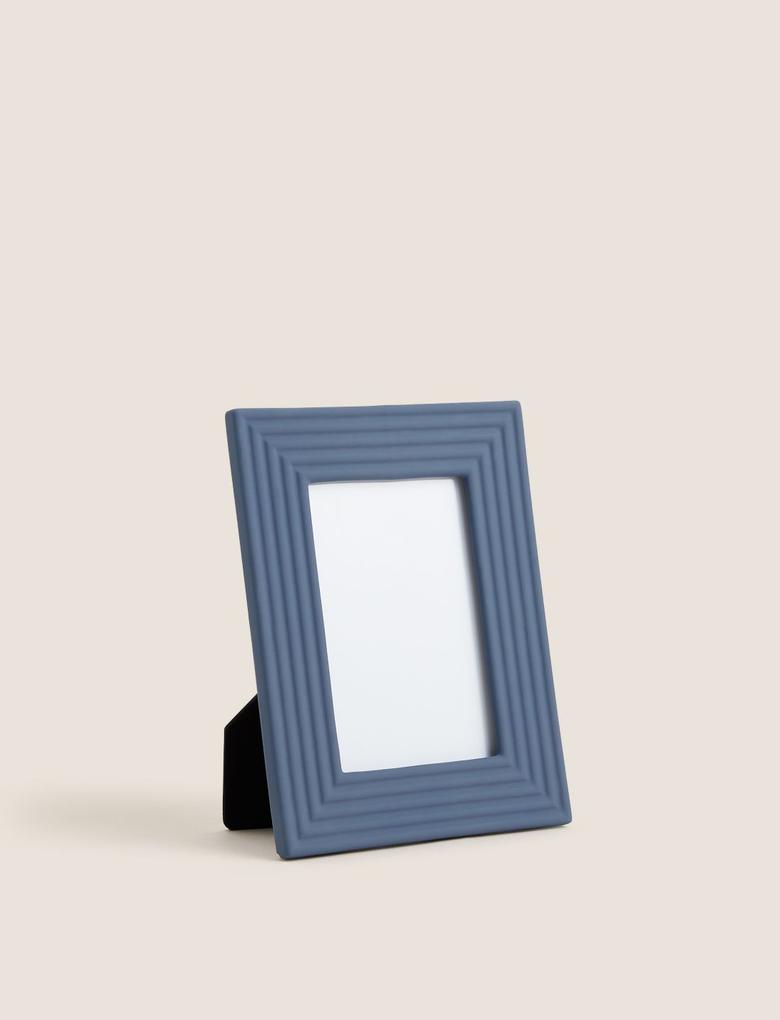 Mavi Seramik Dekoratif Fotoğraf Çerçevesi