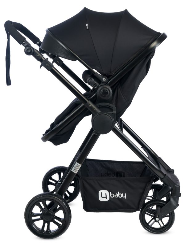 4 Baby Cool Black Travel Sistem Bebek Arabası Siyah