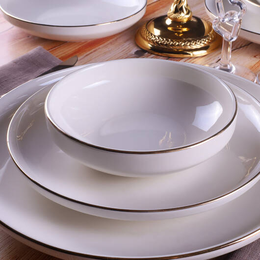 Semazan Altın File 24 Parça Yemek takımı