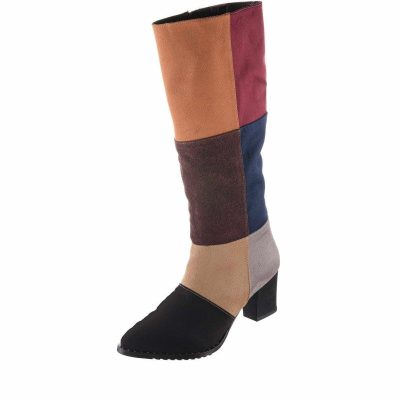 Büyük Numara Kadın Çizme 16844 Çok renkli