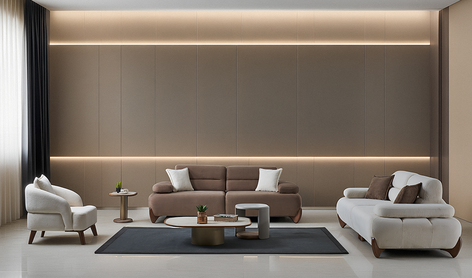 Mobilyaniz İnegölden Hermes Koltuk Takımı 3+3+1