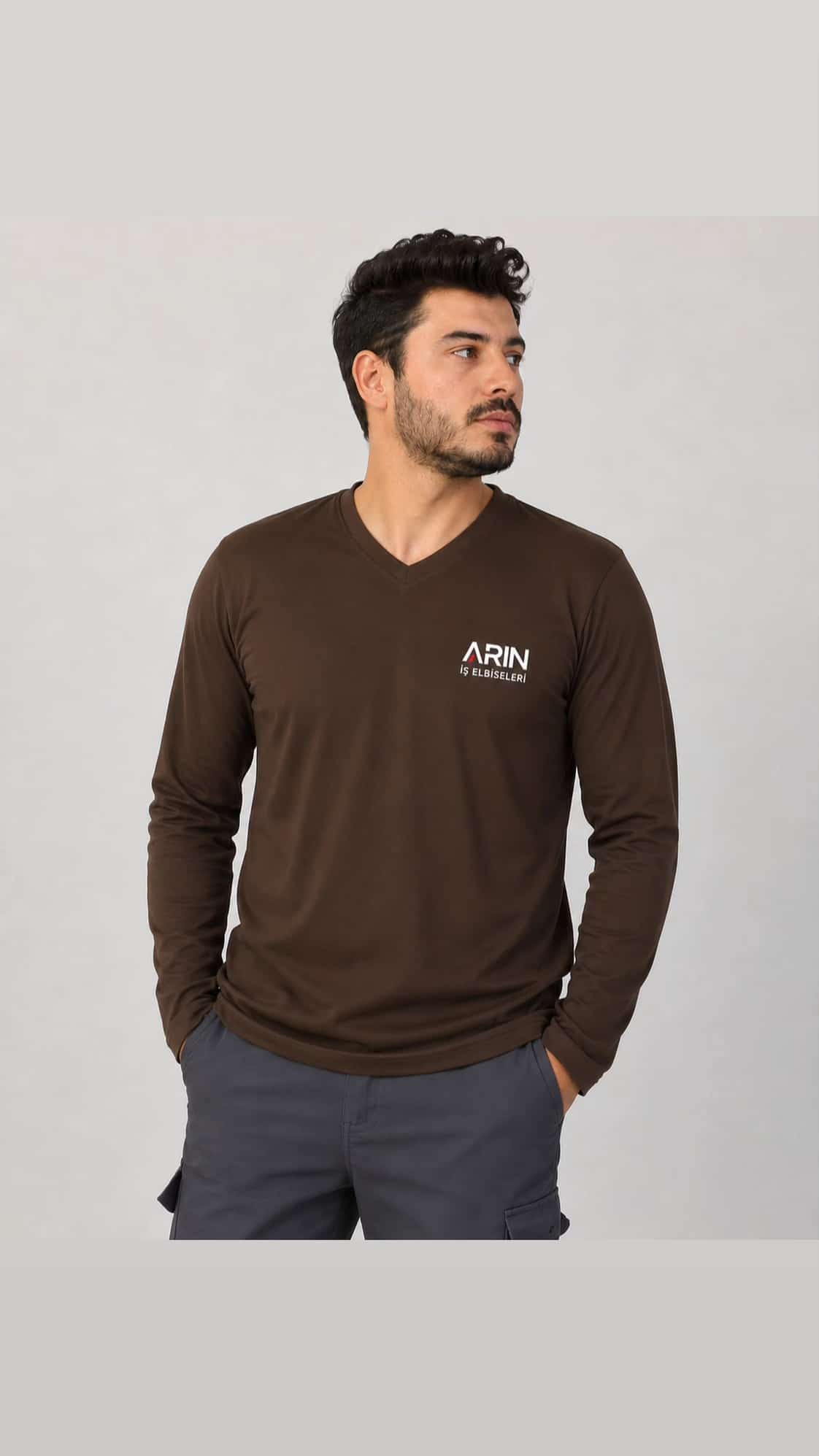 Arin V Yaka Uzun Kollu Penye